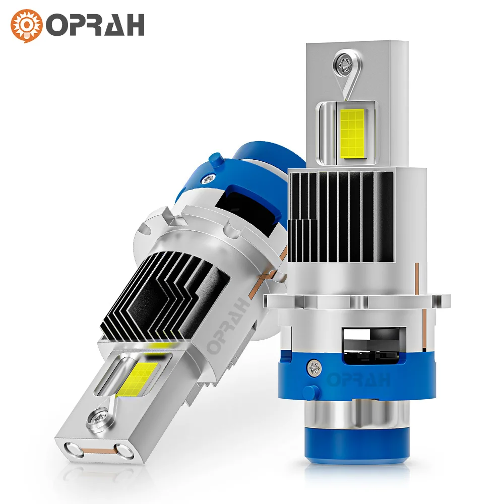 

Oprah 2pcs LED D2S D4S Автомобильные фары Лампы Canbus Светодиодные фары Ксеноновые автомобильные 1:1 Турболампы 6000K Plug and Play Автоаксессуары 12 В