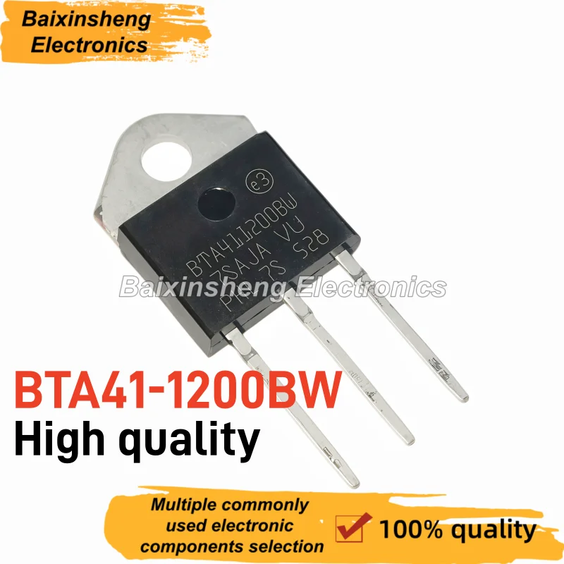10PCS High quality BTA41-1200BW TO-3P Bidirectional Triac 41A 1200V Thyristor AC Power Switch Electronic Component