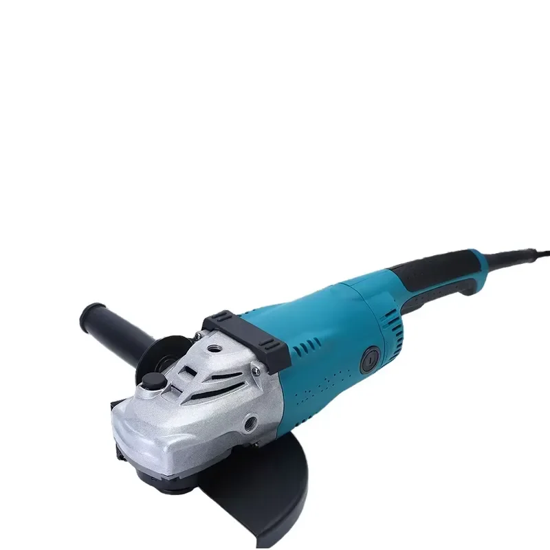 2400W Industrial Electric Angle Grinder 230mm Heavy Duty Grinding Machine with Slide Switch High Power Metal Cutting Tool for