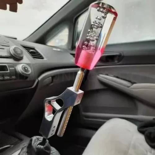 Imagen 2 del producto Extensor de perilla de palanca de cambios ajustable JDM Universal de 185mm, extensión de palanca de altura, extensor de palanca de cambios para accesorios de automóvil