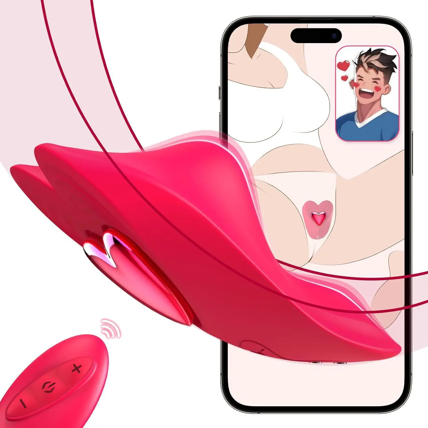 Remote Control Vibrator Couples Sex Toys,App Cellphone Wearable Couple Vibrator with 10-Vibration Modes Remote Vibrating Panties