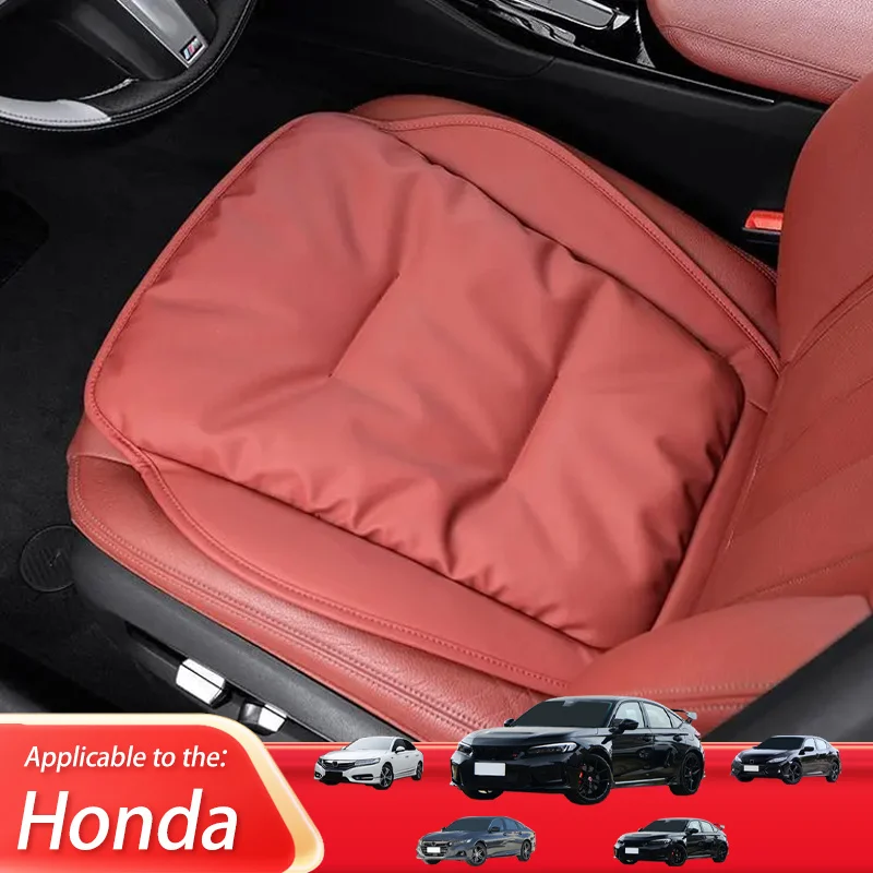 Car Seat Cushion Luxury Leather Support Pad High Rebound Sponge Seat Cover For HONDA Accord Civic style Fit