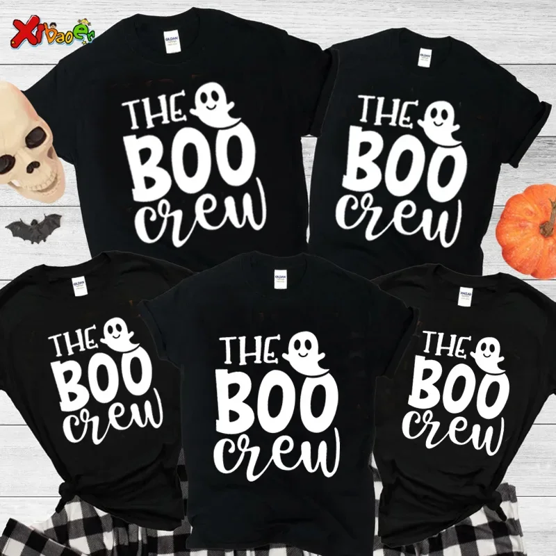 

Pumpkin boo Family Matching Clothes Mother Father Daughter Son Kids Baby T-shirt Romper Thanksgiving Halloween Tshirt Tops Tee