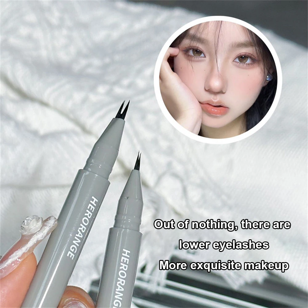 1/2PCS Eye Makeup Hold Makeup Mascara Not Easy To Fork Extra Fine Refill Double Claw Eyeliner Forked Nib Tricolor Water Proof