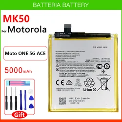 100% Original Genuine MK50 5000mAh Battery For Motorola MK 50 ONE 5G ACE Moto G 5G Batteria With Free Tools