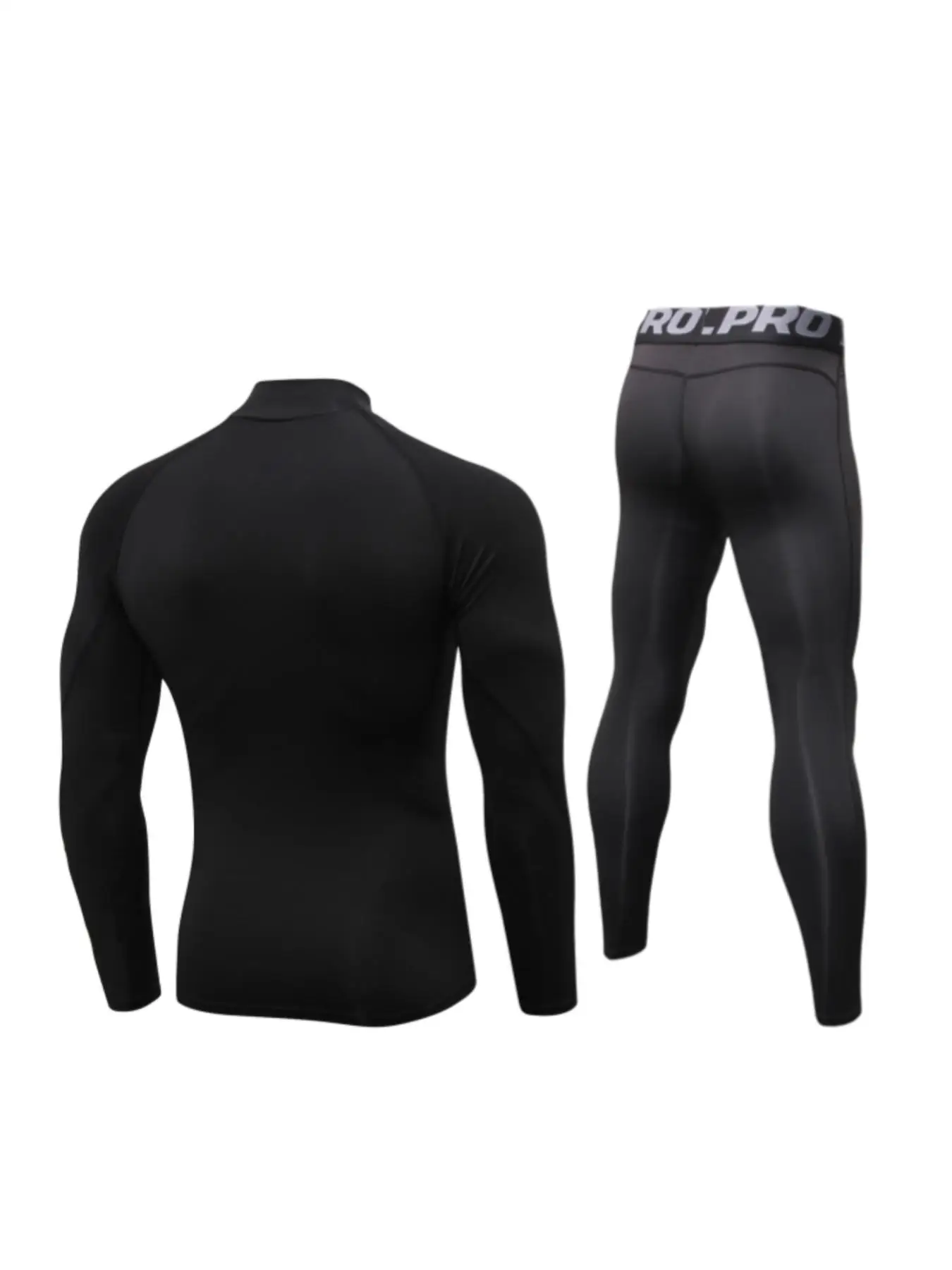 Men Compression Running Set Quick Dry Gym Sport Sweatsuit Man Long Sleeve Jogging Training Suit Fitness Tracksuit Gym Clothing