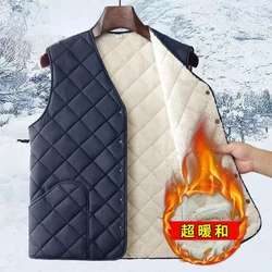 Vests Jacket Men Autumn Winter Fleece Sleeveless Jackets Men Clothing Waist Coat Fashion Solid Waistcoat Clothing Plus Size 6XL