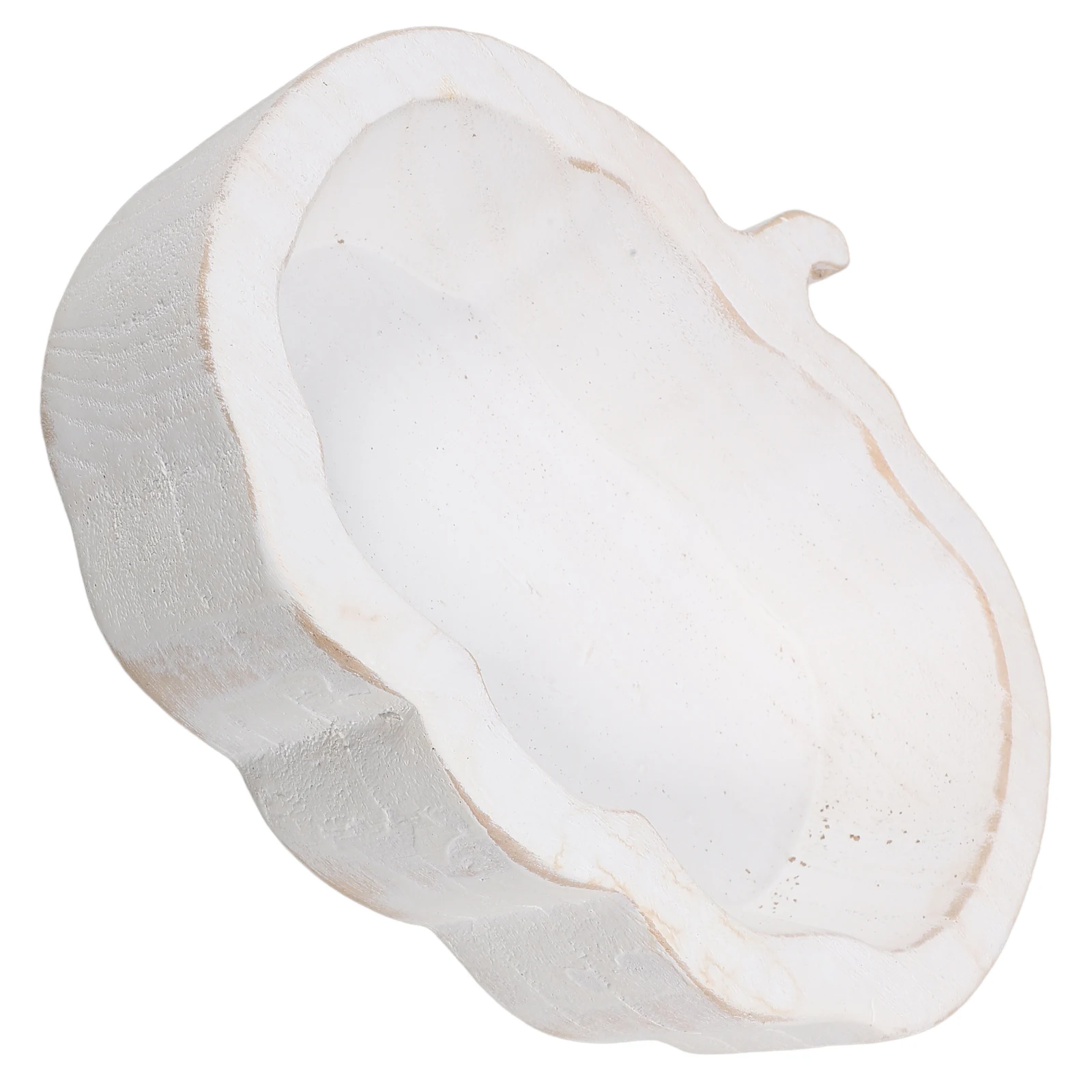 

Wooden Bowl Cake Plate Fruit Compact Soup Kitchen Salad Dessert Handcrafted Pumpkin Design Multipurpose Family Hotel Restaurant