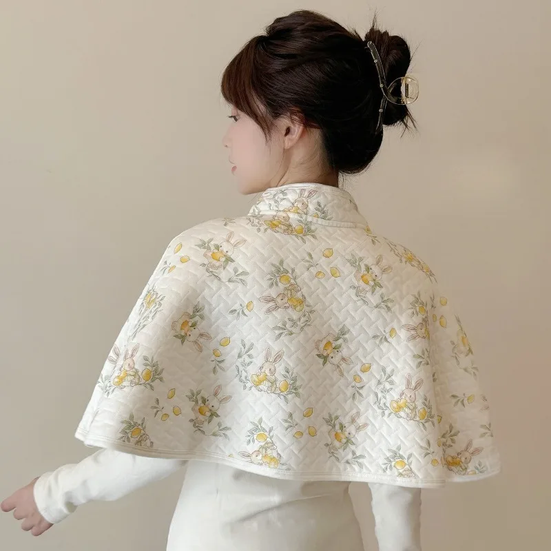 Soft Air Cotton Postpartum Nursing Shawl Women Shoulder Cold Proof Wrap Warm Autumn Winter Nursing Cover Shawl For AC Room Use
