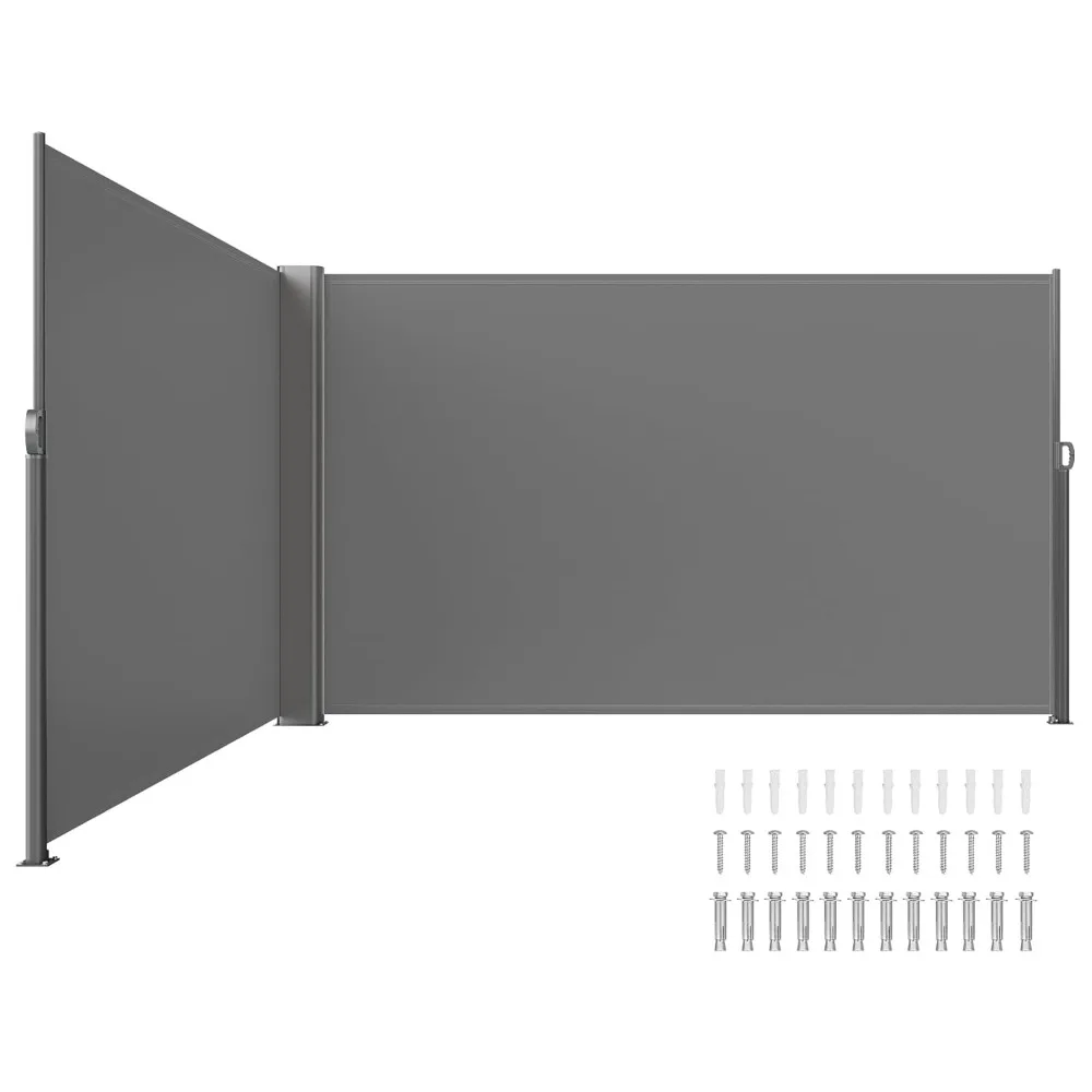 

Retractable Side Awning, UV 50 Protection, 71-inch X 236-inch All-aluminum Rust-proof Patio Shade, Customizable
