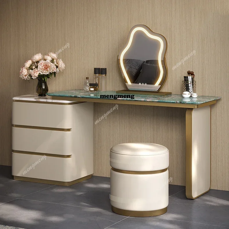 

Cabinet Bedroom Vanity Table Modern Organizer Mirror Desk Dressing Table Cheap Cosmetics Mesa De Maquillaje Trendy Furniture