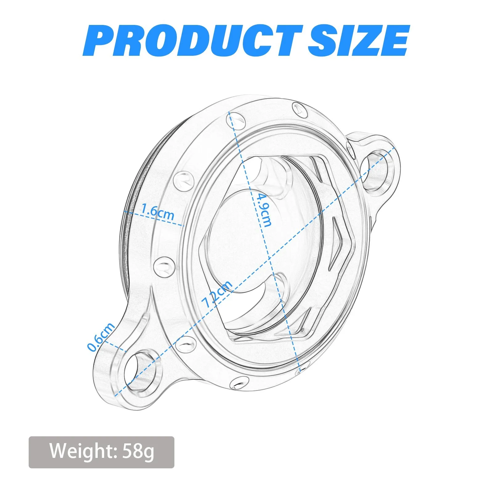 3D CNC Engine Oil Filter Cover For Honda CRF450X CRF450RX 450RWE CRF450RL 450R 450L 250RX 250R CRF250RWE