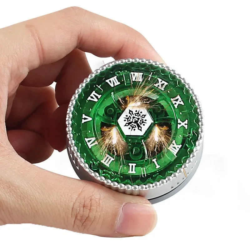 Burst Gyro Toy BB104106 Spark Gyro Handheld Fireworks Gyro Rotating Battle Gyro Presente de Natal