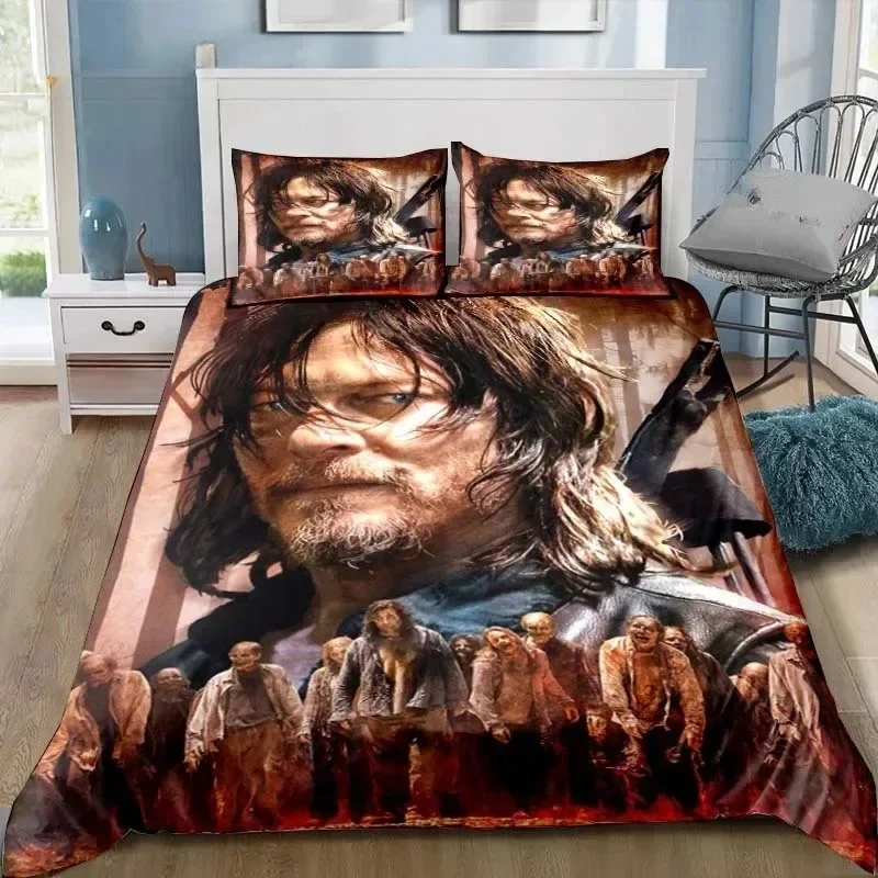 The Walking Dead Bedding Set For Bedroom Soft Modern Bedspreads Comefortable Kids Duvet Cover Quilt Cover And Pillowcase