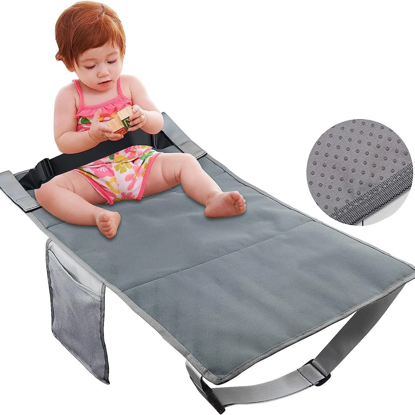 Cojín de asiento de viaje portátil para bebé, viaje minimalista para niños, conveniente descanso, cama, colchón de viaje de vuelo