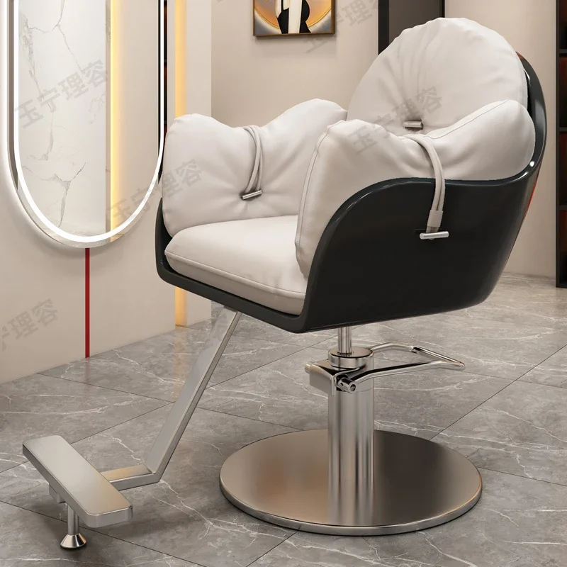 

Barbershop Swivel Lift Barber Chair Perm Hair Dyeing Barber Chair Shave Professional Cadeira De Barbeiro Beauty Furniture