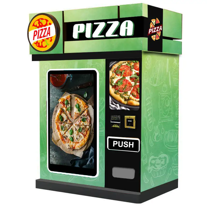 Atm Pizza Vending Machine For Foods Auto Holding Mobile Pizza Maker Making Machine Food Cart For Sale