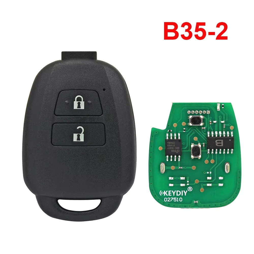 5 قطعة KEYDIY B35-2 B35-3 B35-4 الأصلي 2/3/4 أزرار العالمي مفتاح تحكم عن بعد B-سلسلة ل KD900 KD MINI ، URG200 ، KD-X2