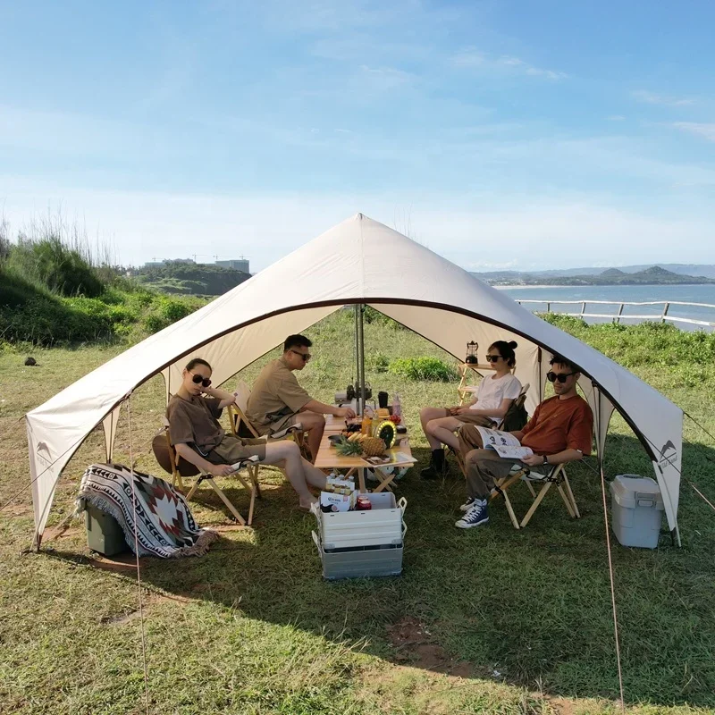 Wild Land Pop Up Tent with Inner Tent Sun Shelter in Unique Design for Outdoor Gazebos