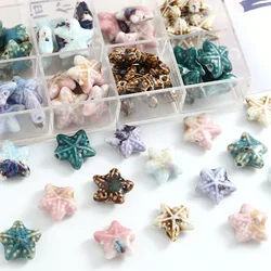 10PCS Colorful Starfish Ceramic Beads Loose Spacer Beads For Jewelry Making DIY Bracelet Necklace Accessories