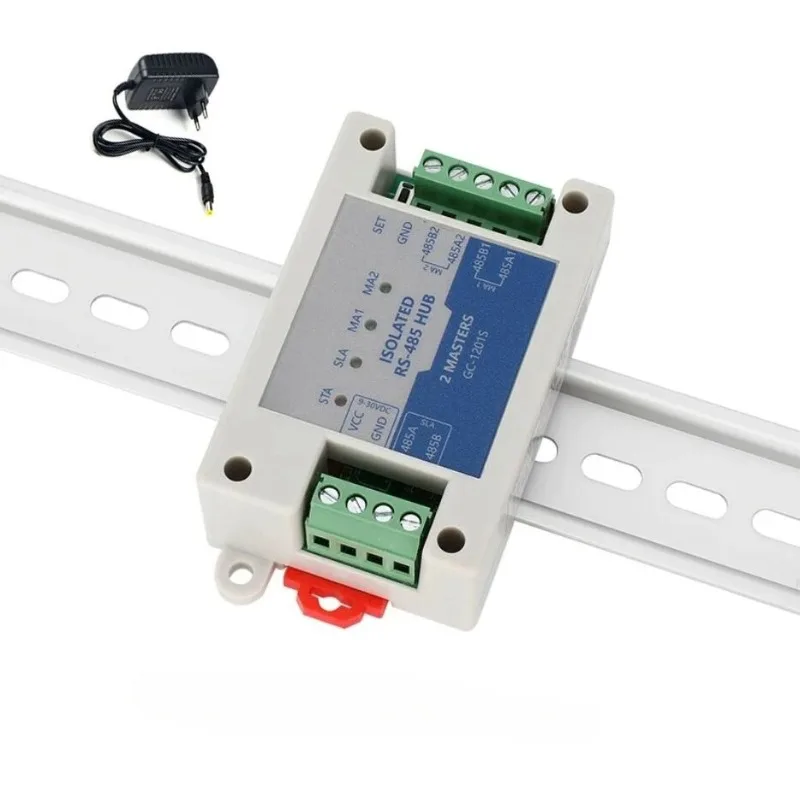 Two Master One /Multiple Slave RS485 Repeater Cache Optoelectronic Isolation Modbus Dual Master Hub