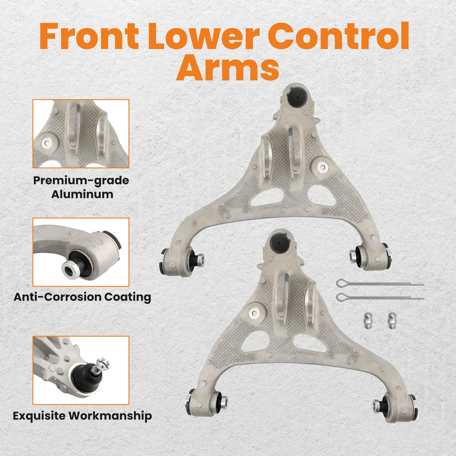 2x Braccio di controllo anteriore inferiore con coppia di giunti sferici per camioncino Ford F150 2004-2008 4L3Z3078CA