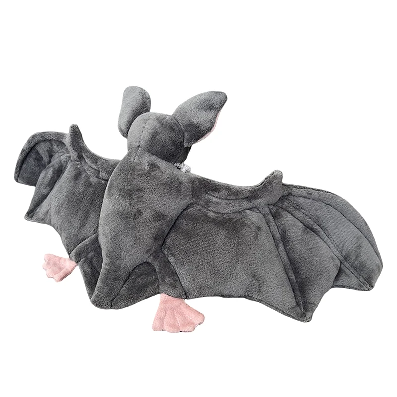 جميل رمادي الخفافيش أفخم محشوة الخفافيش دمية أفخم رمي وسادة للبنين والبنات عيد الميلاد عيد الهالوين الديكور هدايا العيد