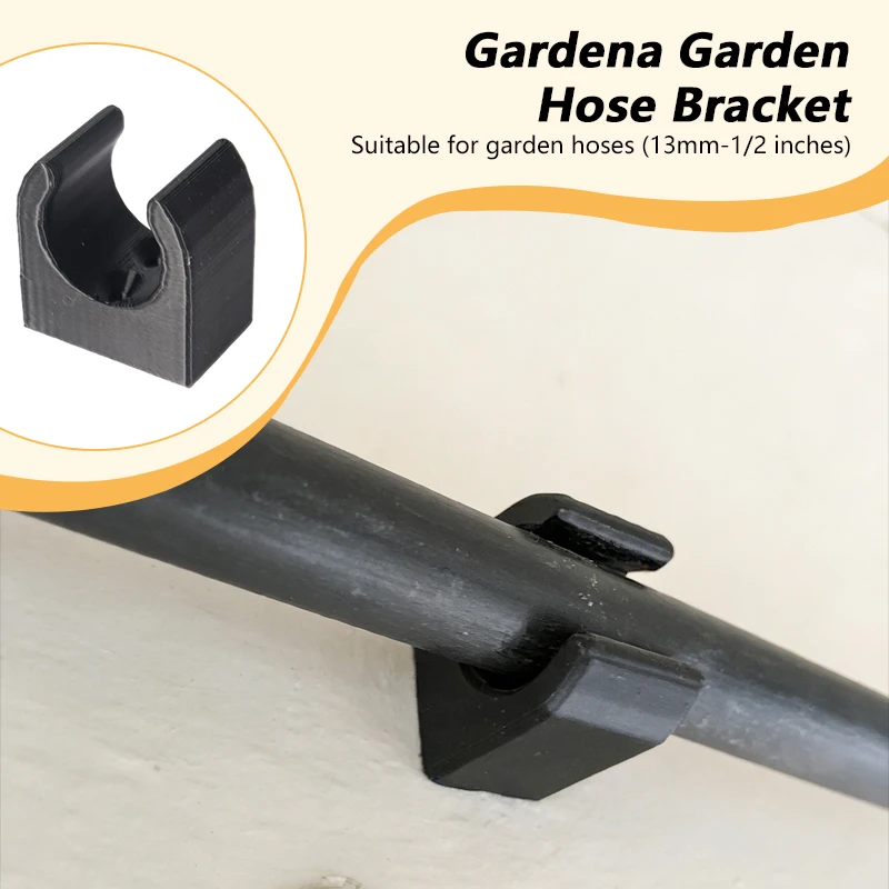 1pc Garden Hose Bracket Black Irrigation Pipe Support Bracket For Garden Hose 13mm 1/2 Inch Gardening Accessories