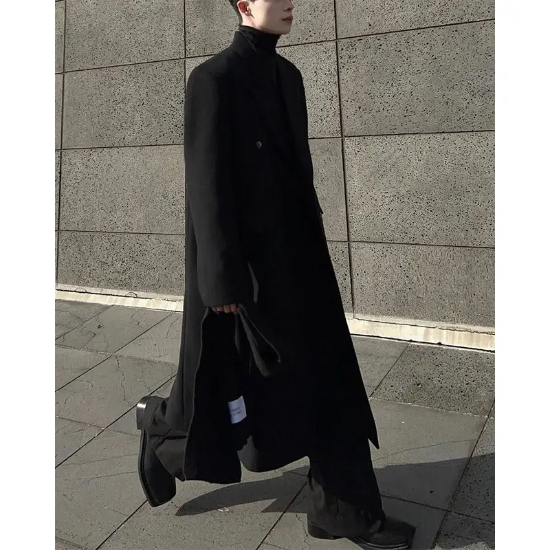 

Wool Blend Coat For Man Mans Festive Celebratory Jubilant Joyous Merry Jolly Gay Gleeful Happy Blithe Blissful Cheerful Cheery