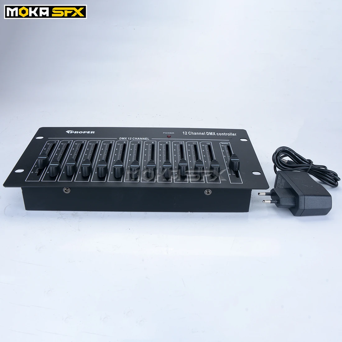 Imagem -02 - Moka Sfx Simples Controlador Dmx 12 Canais Dmx Controlador de Palco Luminárias Console Controle Led Luz Controlador dj Equipamentos