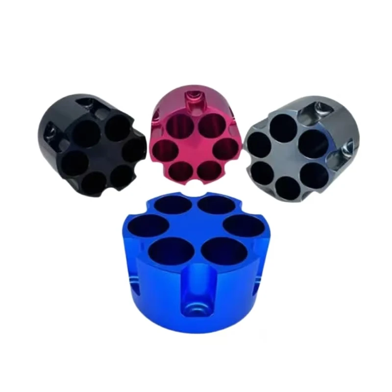 5 Axis Machining Center Customized Processing of Colored Porous Industrial Aluminum Alloy Anodized Connection Sleeves
