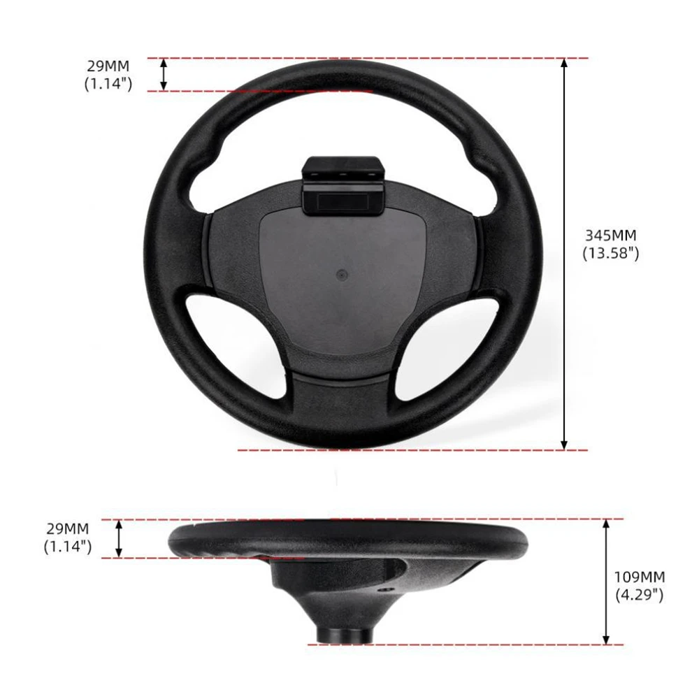 

345mm 13.58-inch Electric For Golf Cart Steering Wheel Suitable For EXCAR Golf Cart