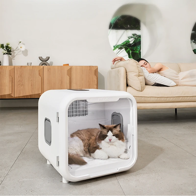 Pet Dryer Household Automatic Washing Cat Drying Box Dog Bath Small Hair Dryer Water Dryer Pet Grooming  Gatos Accesorios