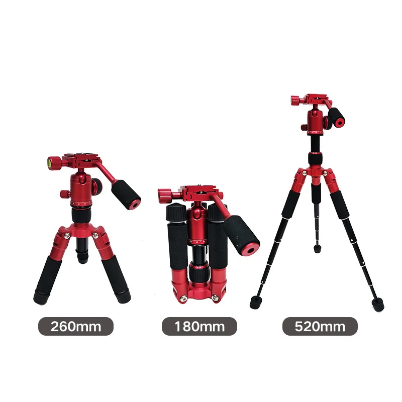 VAST SKY Portable Tripode Lightweight Travel Stand Tabletop Video Mini Tripod with 360 Degree Ball Head for Camera DSLR SLR