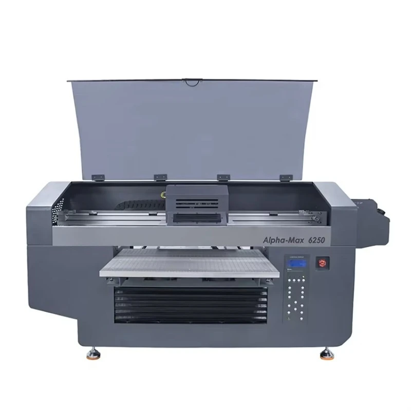 2026 New Design Alpha Max 6250 Uv Flatbed Printer Machine Large with Rotary Varnish