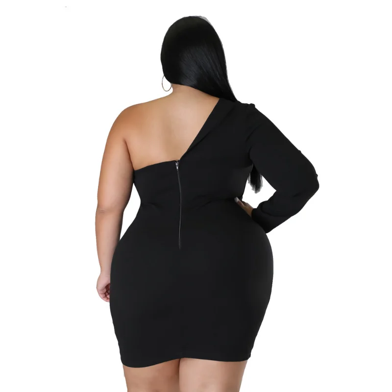 WSFEC XL-4XL 2023 봄 여름 플러스 사이즈 여성 의류 민소매 Strapless Bodycon 섹시 클럽 파티 미니 드레스 여성 의상