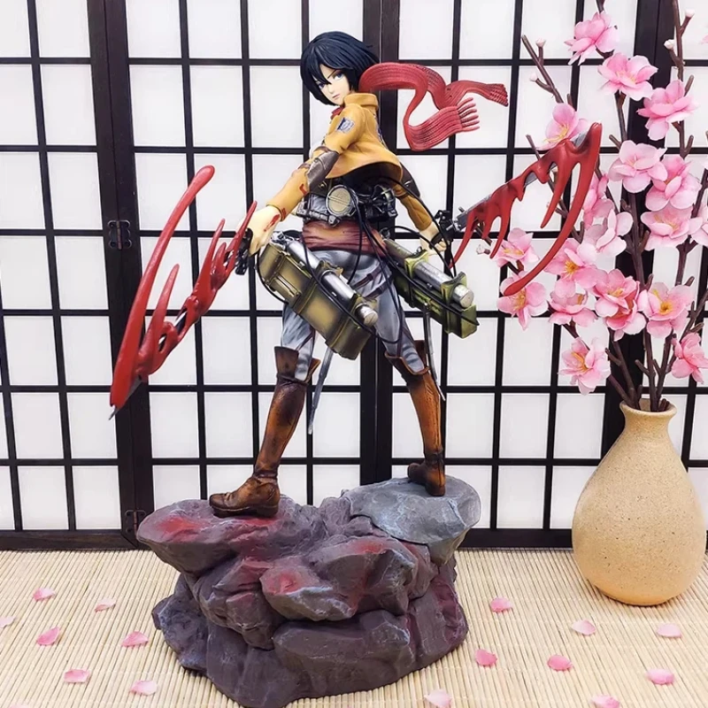 

Новая фигурка Lc Attack On Titan: Микаса Аккерман (GK, ПВХ), коллекционная статуэтка Леви Аккермана из Разведывательного отряда, игрушка для мальчиков, аниме-подарок