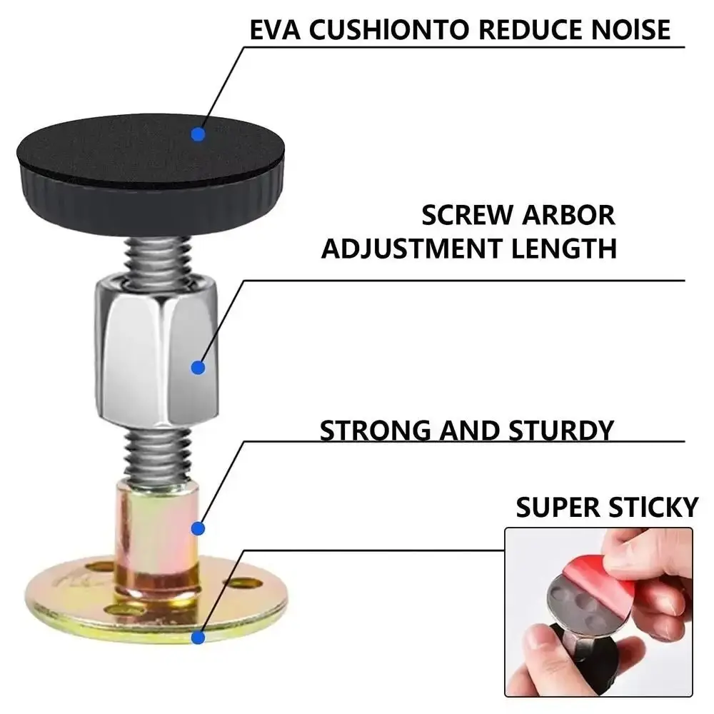 1Pcs Self Adhesive Bed Frame Anti Shake Tool Adjustable Threaded EVA Cushion Furniture Cabinet Stabilizer Noise Reducing