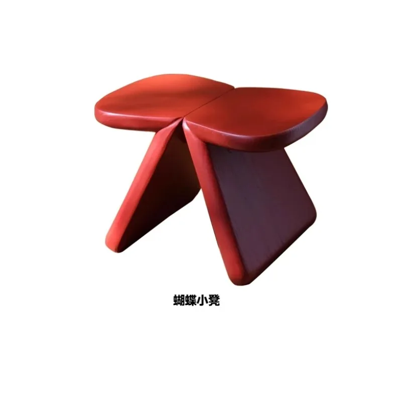 Butterfly small stool, simple small stool, modern solid wood shoe changing stool