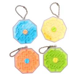 1pcs Ten-sided Three-dimensional Maze Creative 3D Rolling Beads with Keychain Children's Birthday Kindergarten Party Gifts