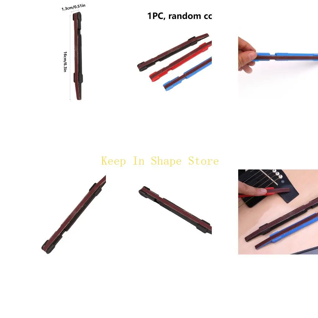 U1JC High Efficiency Fret Crowning File Suitable for Smooth Fretboard Edges and Optimal Playability on Various Guitars
