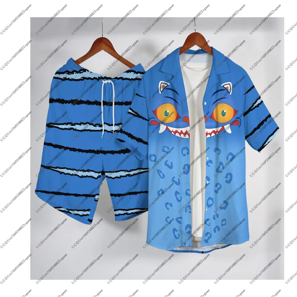 秋冬 Y2k Kpop デーモンハンターズ トップス スウェットシャツ コスプレ カジュアルパンツ ハロウィンTシャツ デルピータイガー ハワイアンセット Tシャツ ショーツ