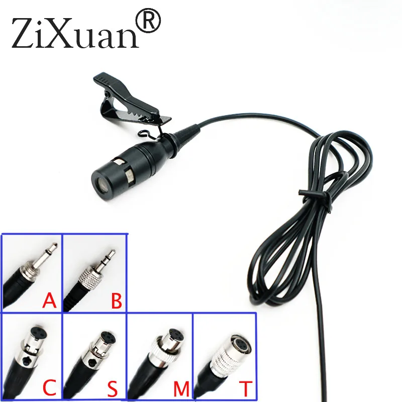 Lavalier Lapel Mic tie clip Microphone 3Pin XLR mini Plug Cardioid Fit Samson and AKG