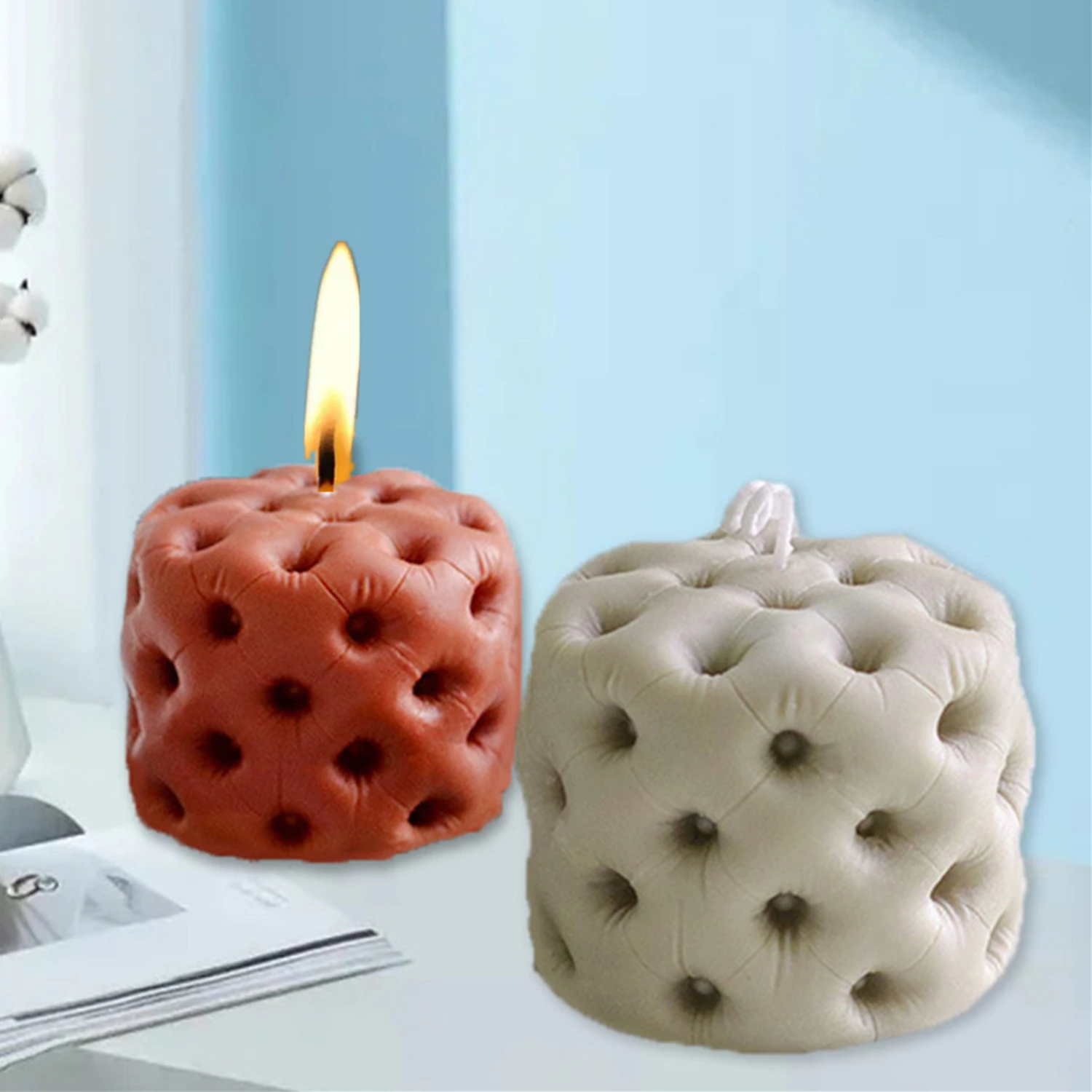 

3D Stool Candle Mold Silicone Cake Fondant Making Mould Creative Cake Decoration Molds Cookie Jellry Chocolate Molds XK062