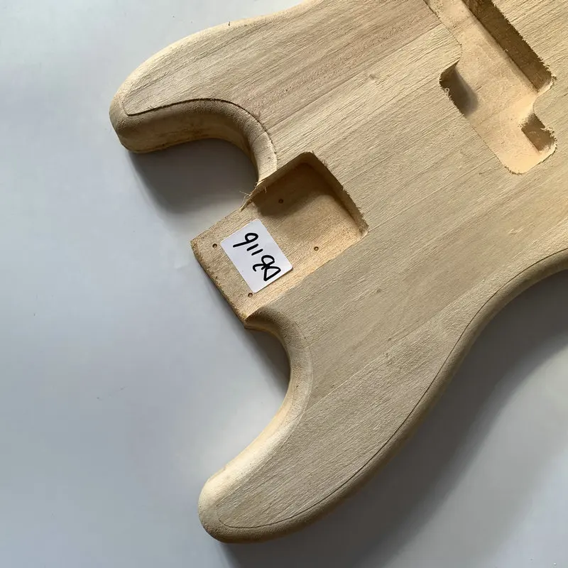 DB116 UNfinished Natural Color 4 Strings Electric Bass Guitar  Body Solid Basswood P Bass DIY Guitar Accessories