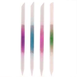 Double Sided Frosted Glass Nail File for Manicure And Pedicure Cuticle Pusher Remover Tool