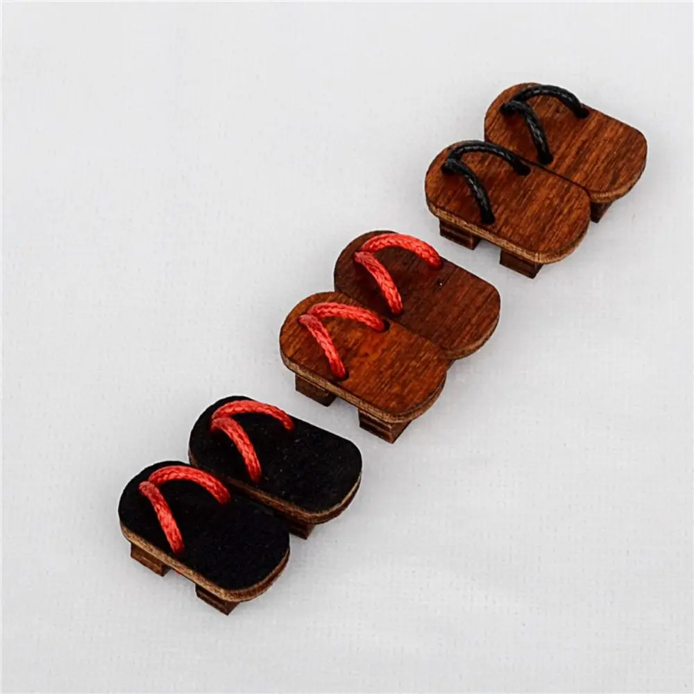 1 Pair Japanese Style Obitsu 11 Doll Shoes Wooden Clogs Mini 1/12 Bjd Doll Shoes Fashion Kimono 1/12 Bjd Doll Accessories