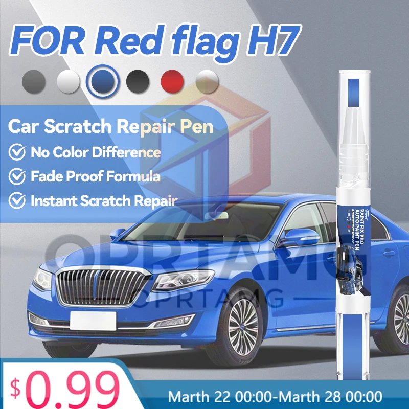 

Car Accessories Tool For Red Flag H7 Paint Repair Pen Touch Up Scratch Remover DIY Auto Accessories Black White Silver Blue G