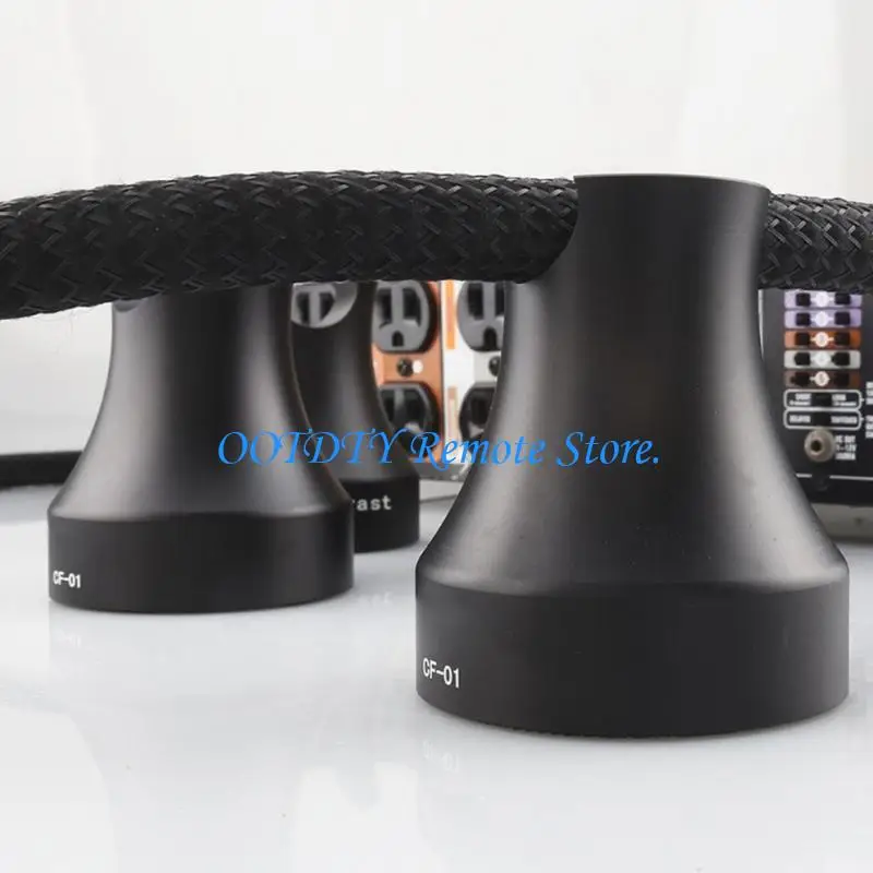 Speaker Cable Stand Lifter with Aluminum Body, Rounded Edges Wide Base for Routing Speaker and Power Cables Above Surfaces