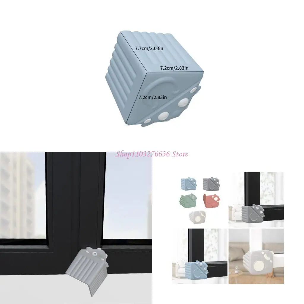 

R6FD Shock Absorbing Window Corner Protector Easy Installation Safety for Toddler